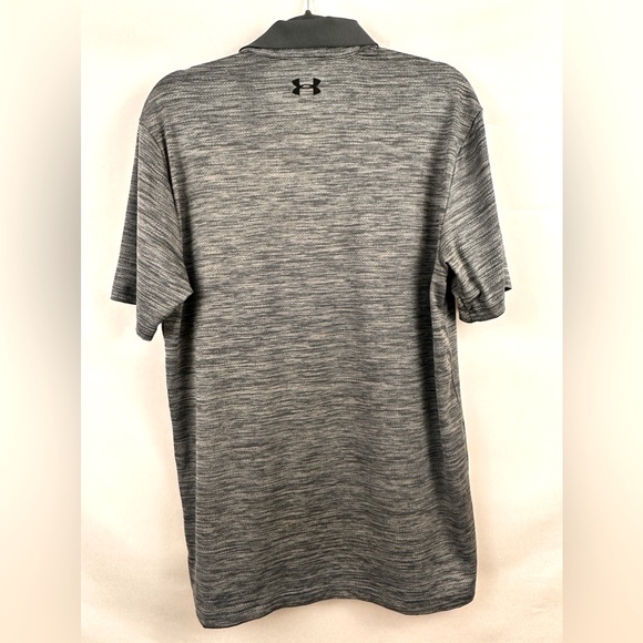 Under Armour Men’s The Performance Polo Heather Grey Medium Tall - Picture 3 of 5